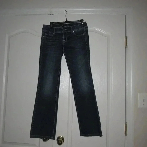 AMERICAN EAGLE Slim Boot Stretch Dark Wash Jeans Size 4 - Picture 1 of 7